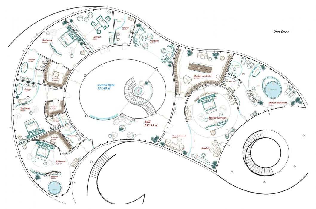 Дизайн Проекты - Дома И Коттеджи - Дом На Частном Острове В Дубае 8200 Кв. - Фото  34