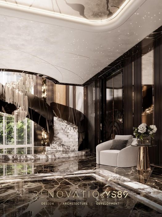 Дизайн Проекты - Дома И Коттеджи - Дом В Современном Лакшере Стиле 1280 Кв. - Фото  10