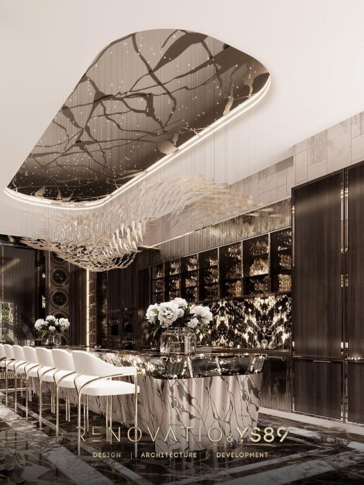 Дизайн Проекты - Дома И Коттеджи - Дом В Современном Лакшере Стиле 1280 Кв. - Фото  38