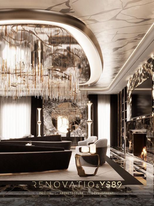 Дизайн Проекты - Дома И Коттеджи - Дом В Современном Лакшере Стиле 1280 Кв. - Фото  42